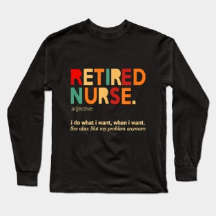 Retired Nurse 2020 Long Sleeve T-Shirt